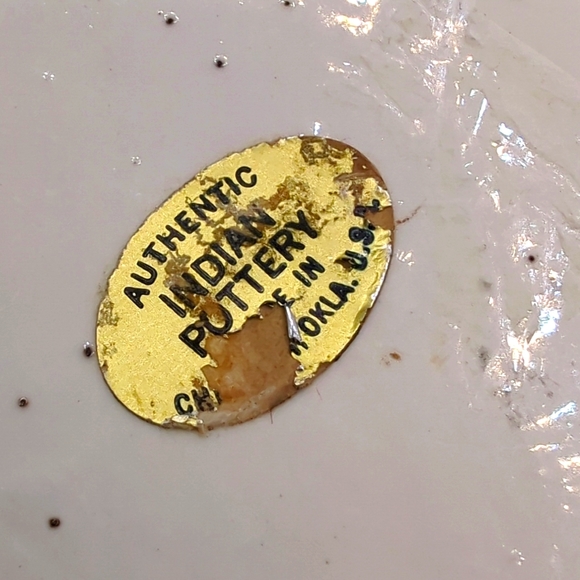 Creek Pottery - Native American Totem Pole Candle Stand - Picture 7 of 10